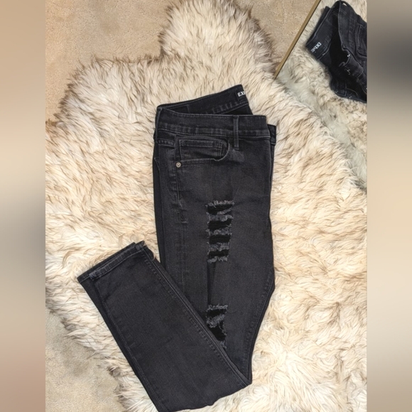 Express black distressed jeans - Picture 1 of 4